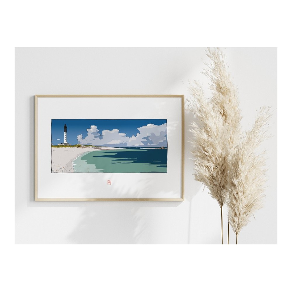 Illustration du grand phare de l'île de Sein