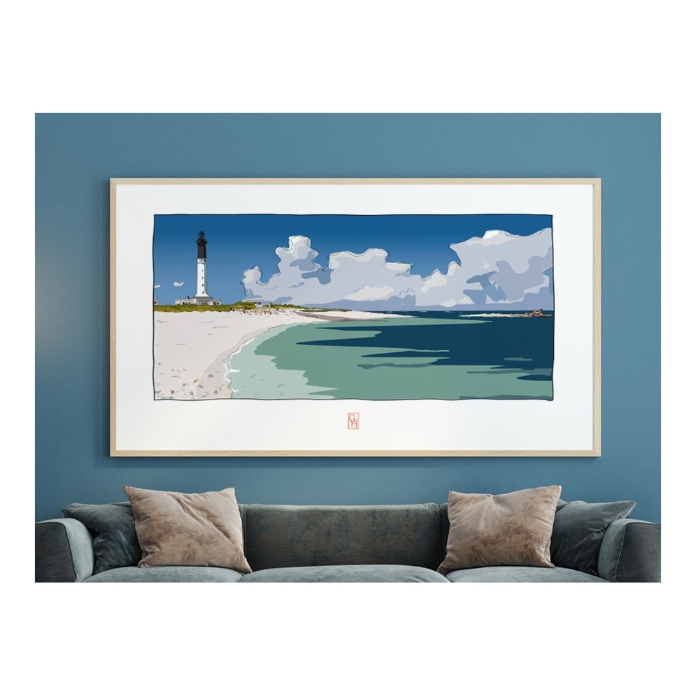 Illustration du grand phare de l'île de Sein