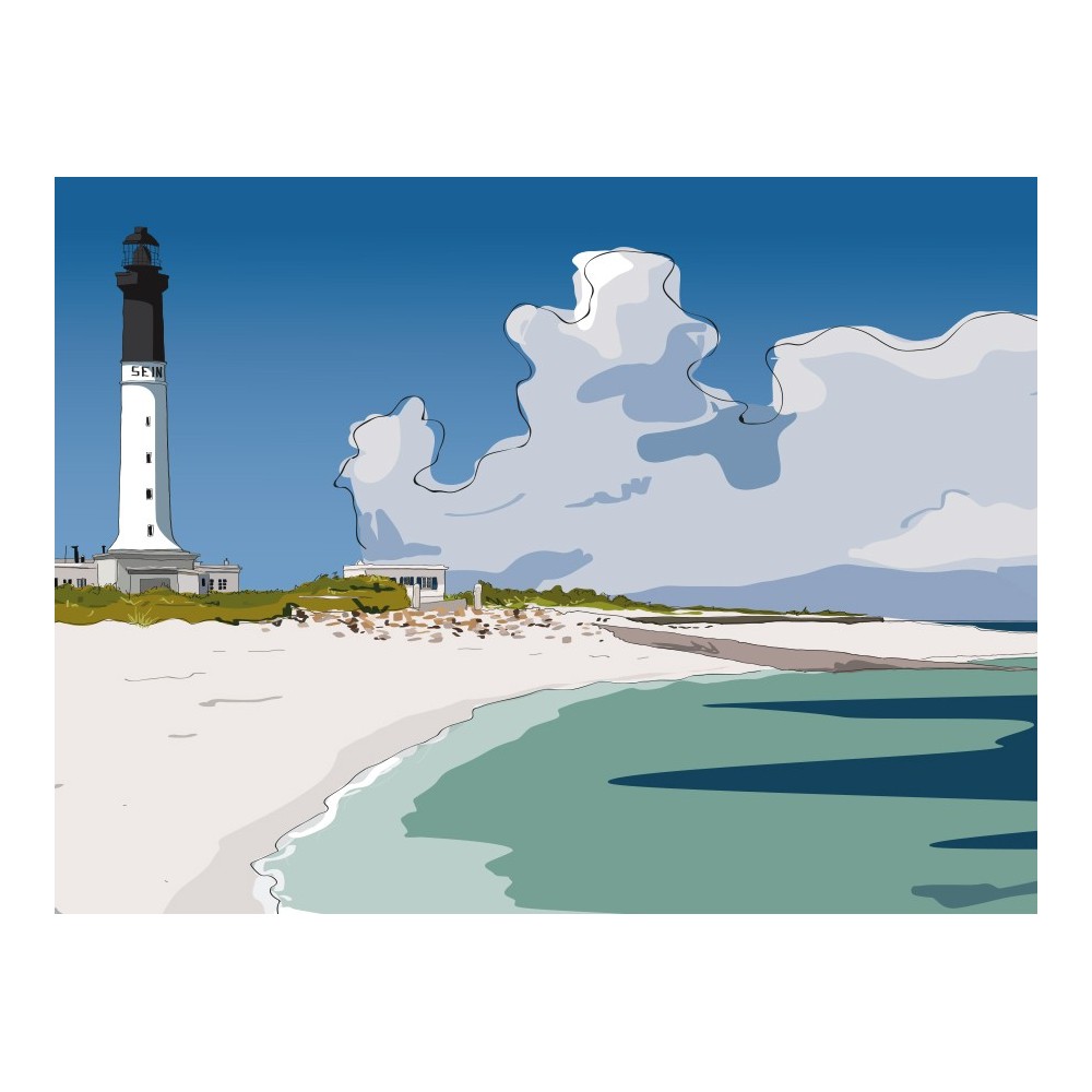 Illustration du grand phare de l'île de Sein