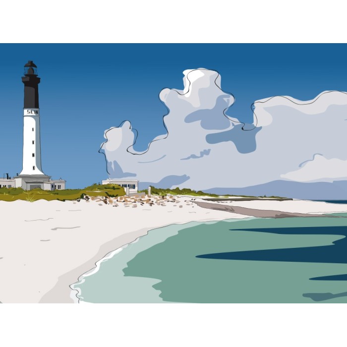 Illustration du grand phare de l'île de Sein
