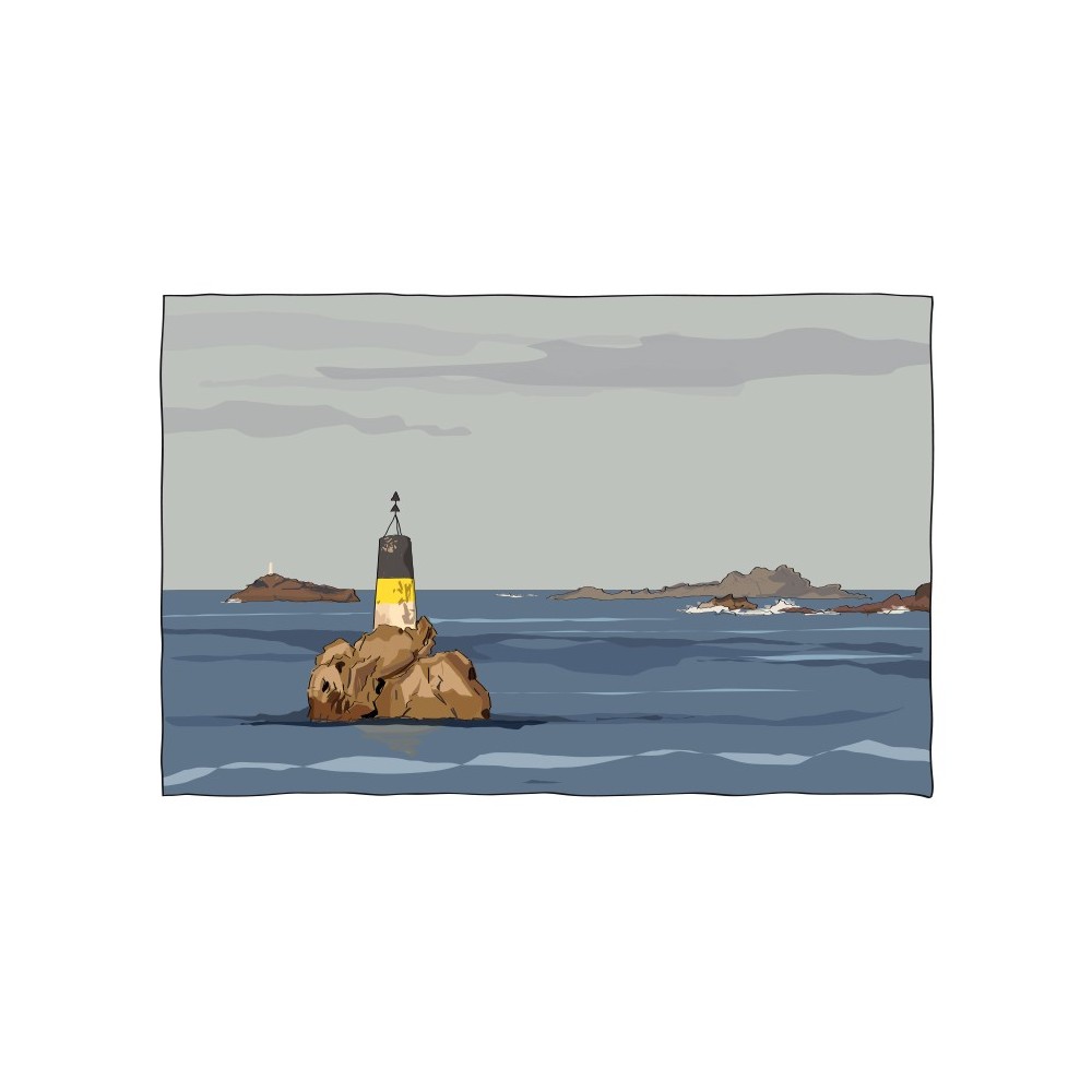 Illustration de la Pendante, balise de Portsall