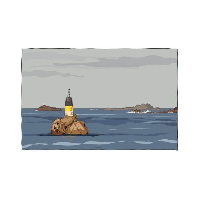 Illustration de la Pendante, balise de Portsall