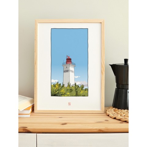 Illustration du phare de Penfret, archipel des Glénan - Copyright Gwendal Hasson 2