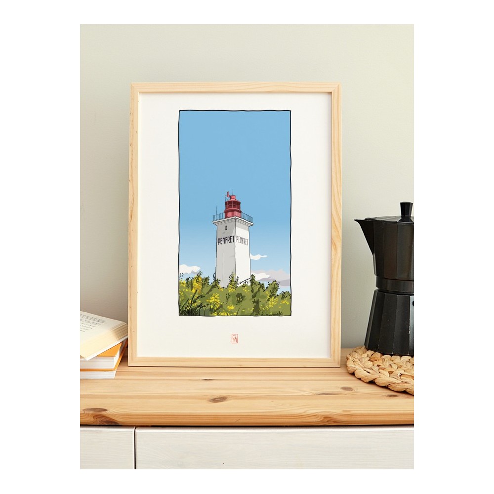 Illustration du phare de Penfret, archipel des Glénan - Copyright Gwendal Hasson