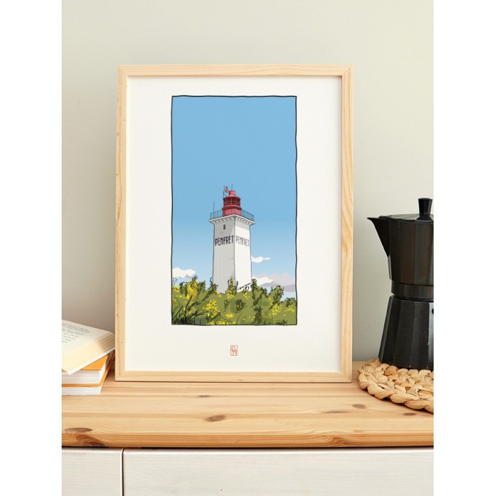 Illustration du phare de Penfret, archipel des Glénan - Copyright Gwendal Hasson