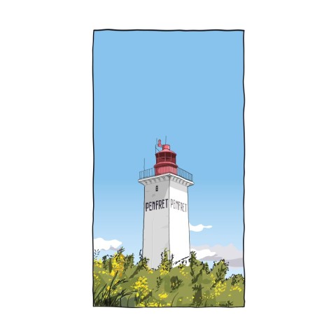 Illustration du phare de Penfret, archipel des Glénan - Copyright Gwendal Hasson