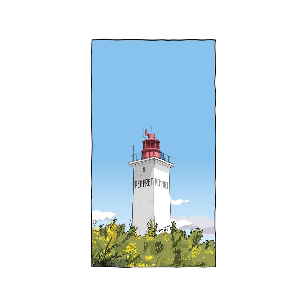 Illustration du phare de Penfret, archipel des Glénan - Copyright Gwendal Hasson