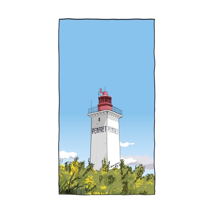 Illustration du phare de Penfret, archipel des Glénan - Copyright Gwendal Hasson