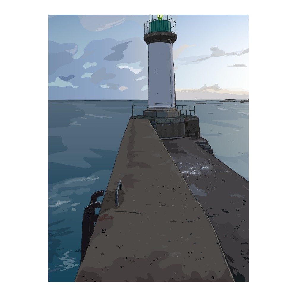 Le port est calme hors saison, joyeux et festif en vacances.