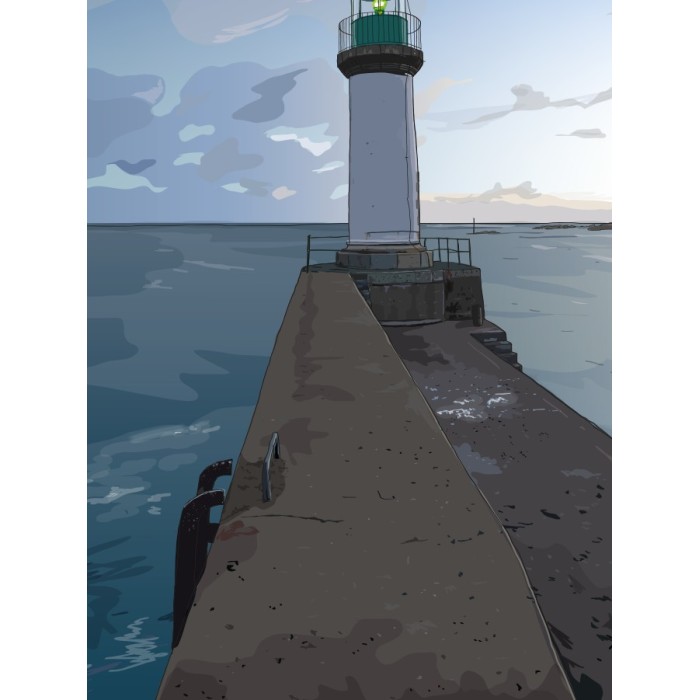 Le port est calme hors saison, joyeux et festif en vacances.