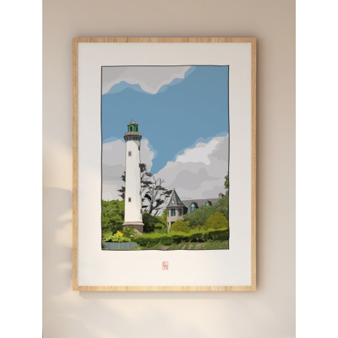 Illustration du phare de la Pyramide à Bénodet - Copyright Gwendal Hasson 2