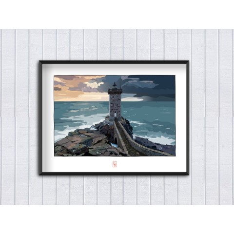 Illustration du phare de Kermorvan, Le Conquet - Copyright Gwendal Hasson 2