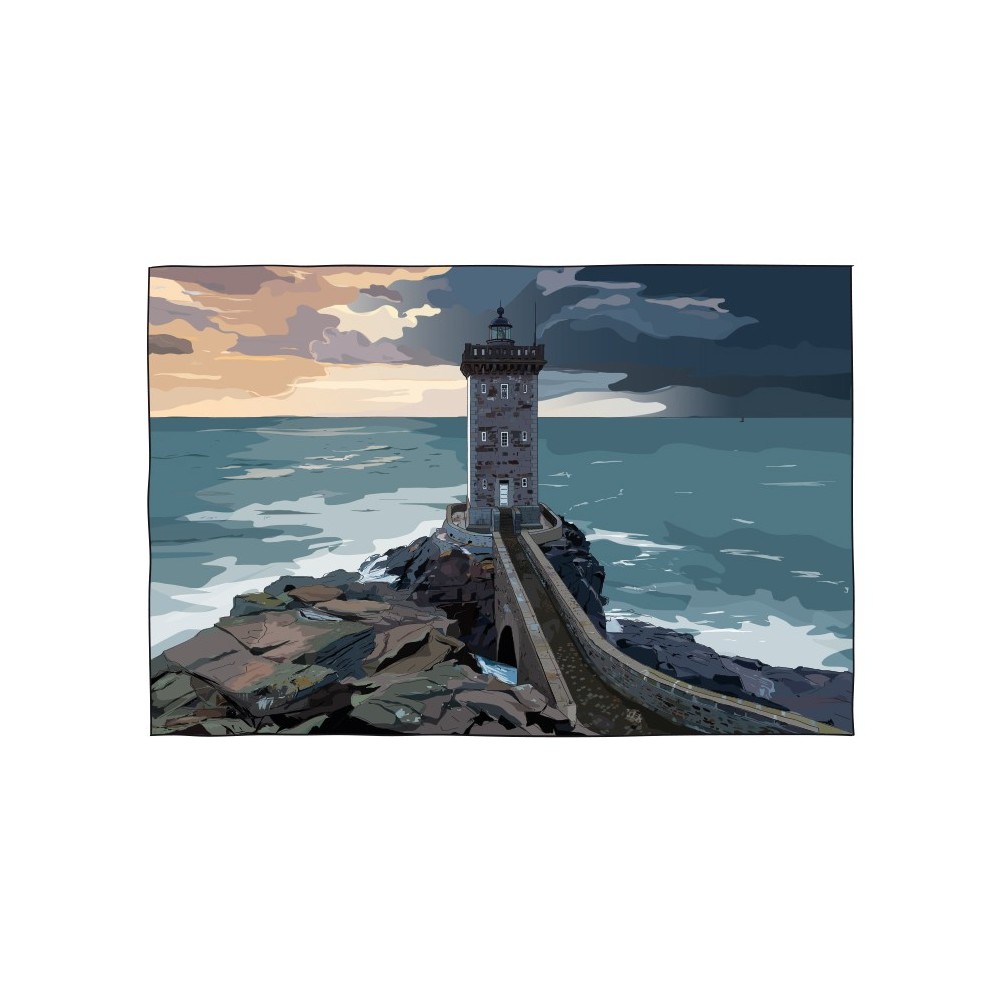 Illustration du phare de Kermorvan, Le Conquet - Copyright Gwendal Hasson