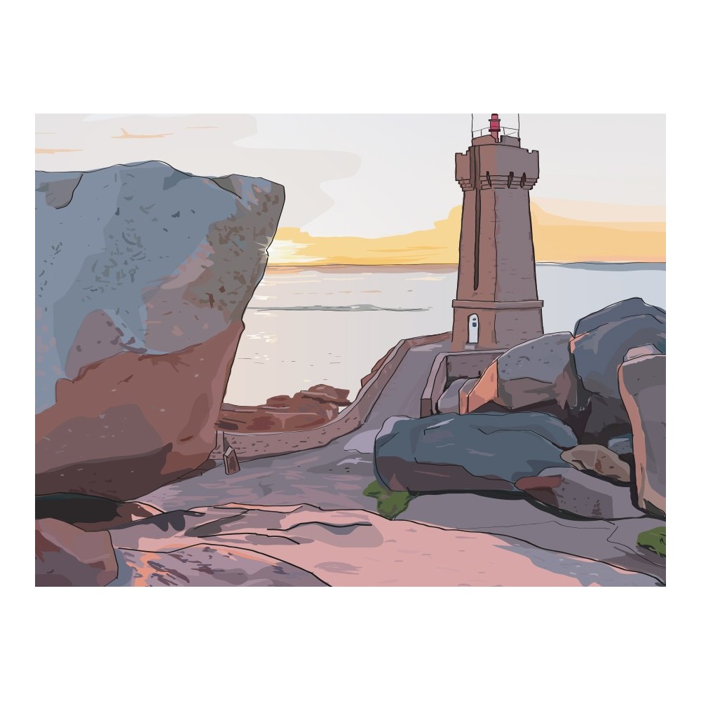 Perros-Guirec, le phare de Mean-Bruz