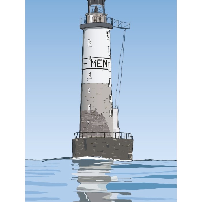 Ar-men, phare, chaussée de Sein