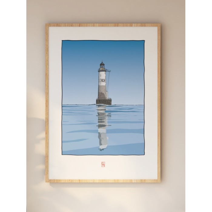 Illustration du Phare Ar-Men, chaussée de Sein. Copyright Gwendal Hasson