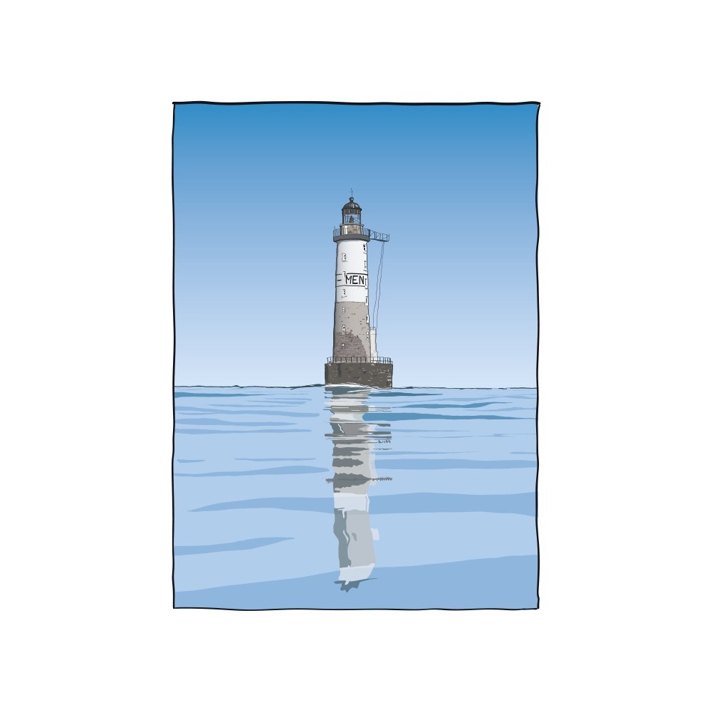 Illustration du Phare Ar-Men, chaussée de Sein. Copyright Gwendal Hasson