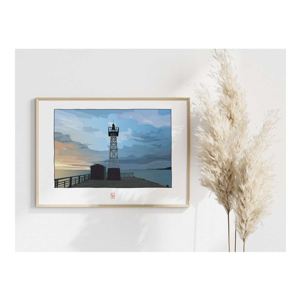 Illustration du Feu de la Houle, Cancale - Copyright Gwendal Hasson