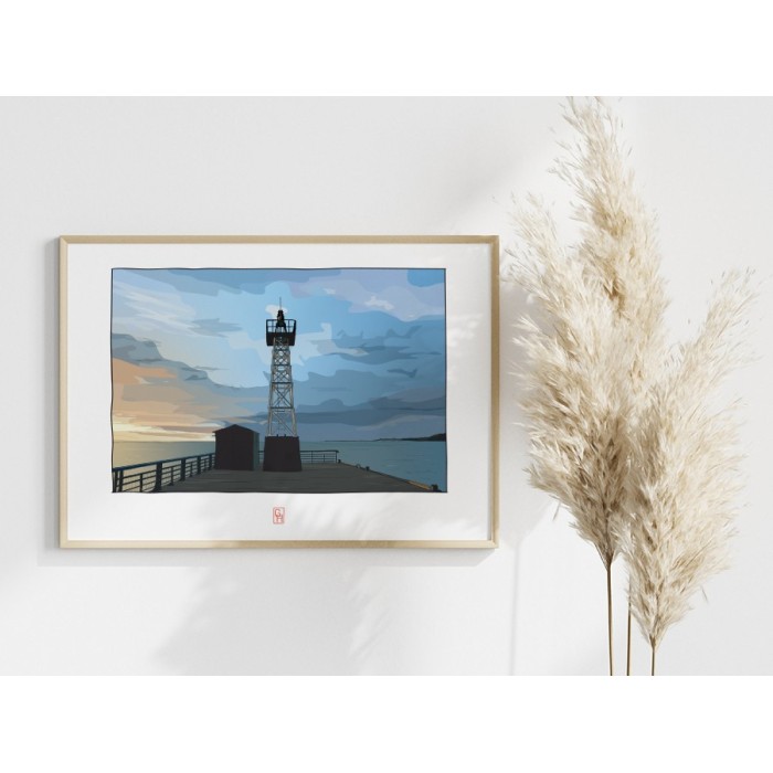 Illustration du Feu de la Houle, Cancale - Copyright Gwendal Hasson