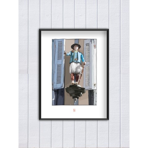 Illustration du P'tit Glazik, Quimper - Copyright Gwendal Hasson 2