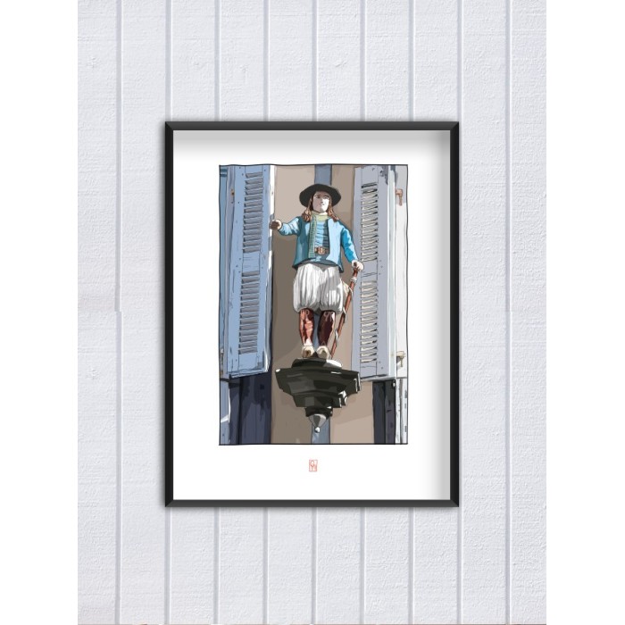 Illustration du P'tit Glazik, Quimper - Copyright Gwendal Hasson