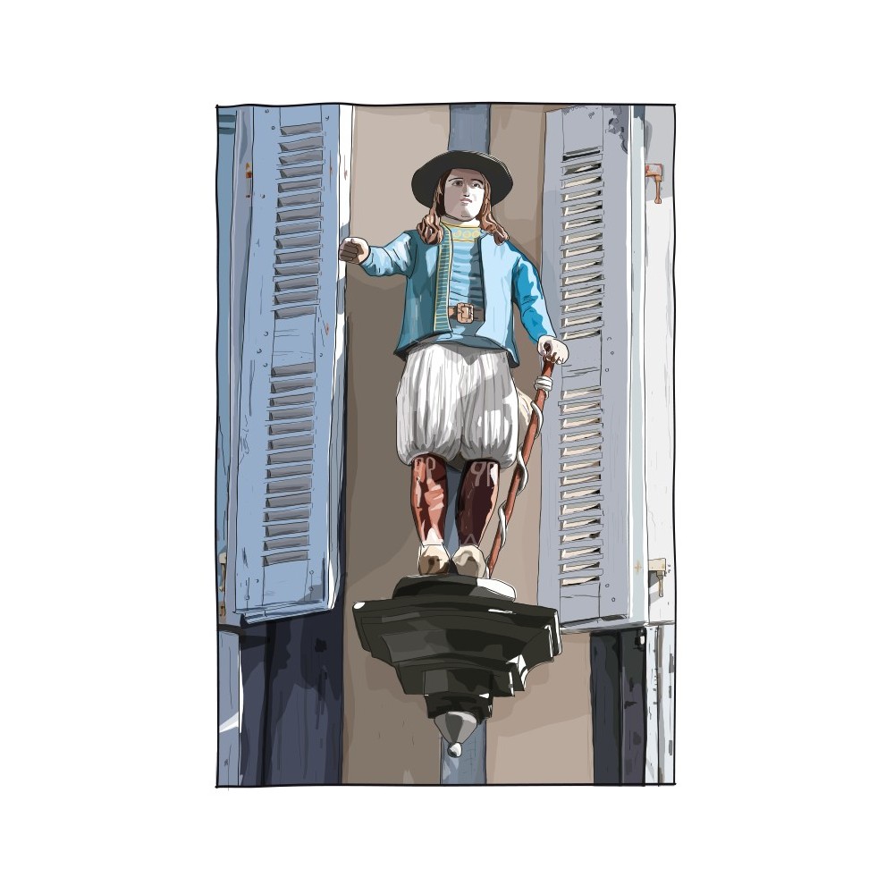 Illustration du P'tit Glazik, Quimper - Copyright Gwendal Hasson