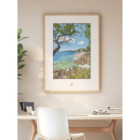 Illustration de Lanroz, Beg-Meil en Fouesnant - Copyright Gwendal Hasson 2