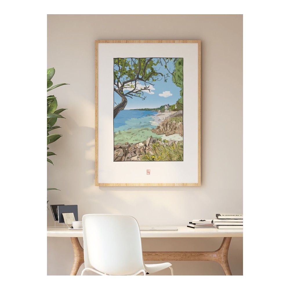 Illustration de Lanroz, Beg-Meil en Fouesnant - Copyright Gwendal Hasson