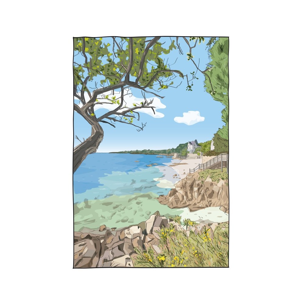 Illustration de Lanroz, Beg-Meil en Fouesnant - Copyright Gwendal Hasson