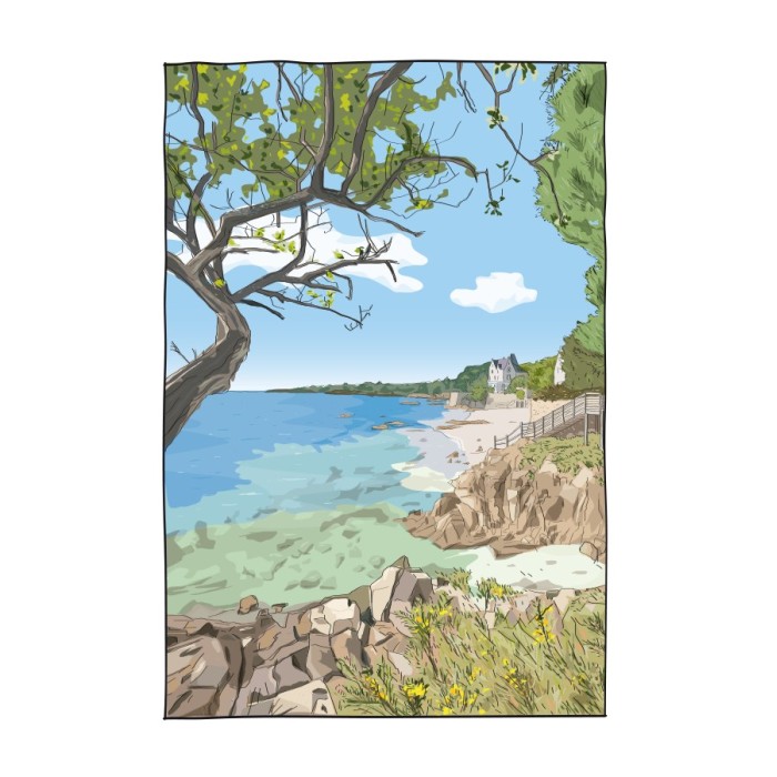 Illustration de Lanroz, Beg-Meil en Fouesnant - Copyright Gwendal Hasson