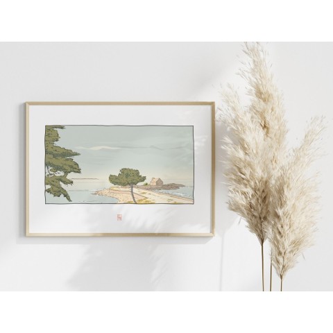 Illustration de la pointe de Kerbihan, la Trinité sur Mer - Copyright Gwendal Hasson 2