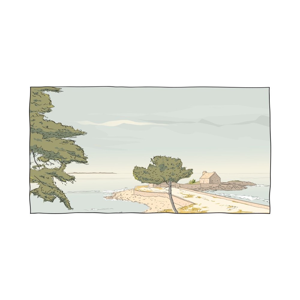 Illustration de la pointe de Kerbihan, la Trinité sur Mer - Copyright Gwendal Hasson