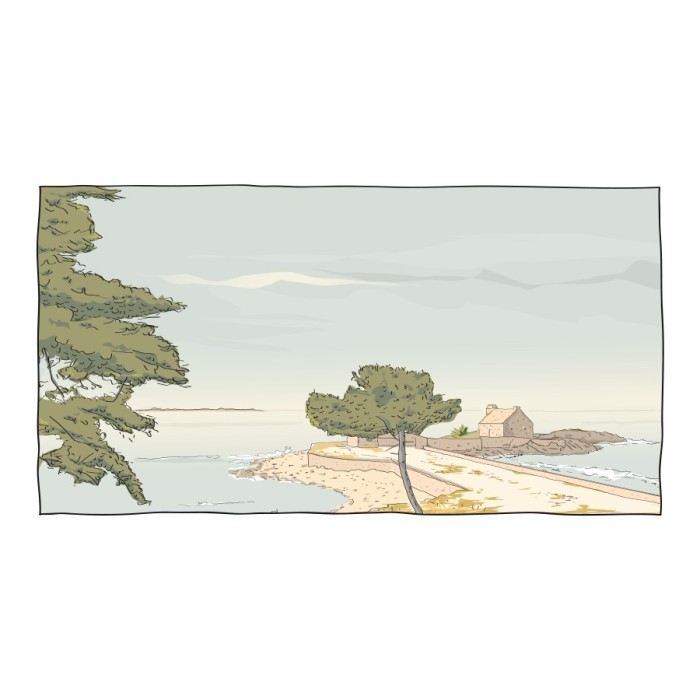 Illustration de la pointe de Kerbihan, la Trinité sur Mer - Copyright Gwendal Hasson