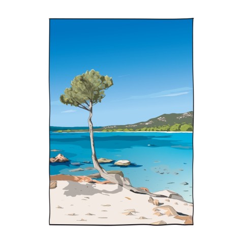Illustration de la plage de Palombaggia, Porto-Vecchio, Corse du sud - Copyright Gwendal Hasson