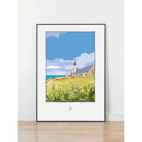 Illustration de la Pointe Saint-Mathieu, Plougonvelin. Copyright Gwendal Hasson 2