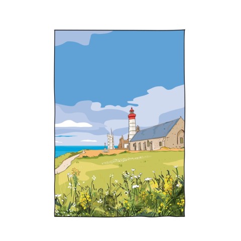 Illustration de la Pointe Saint-Mathieu, Plougonvelin. Copyright Gwendal Hasson