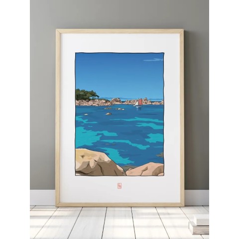 Illustration de la Côte de Granit Rose dans les côtes d'Armor 2