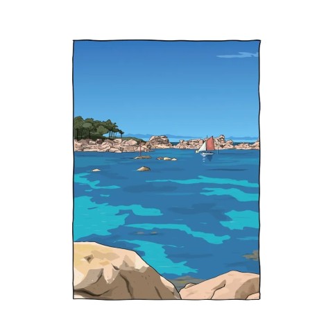 Illustration de la Côte de Granit Rose dans les côtes d'Armor