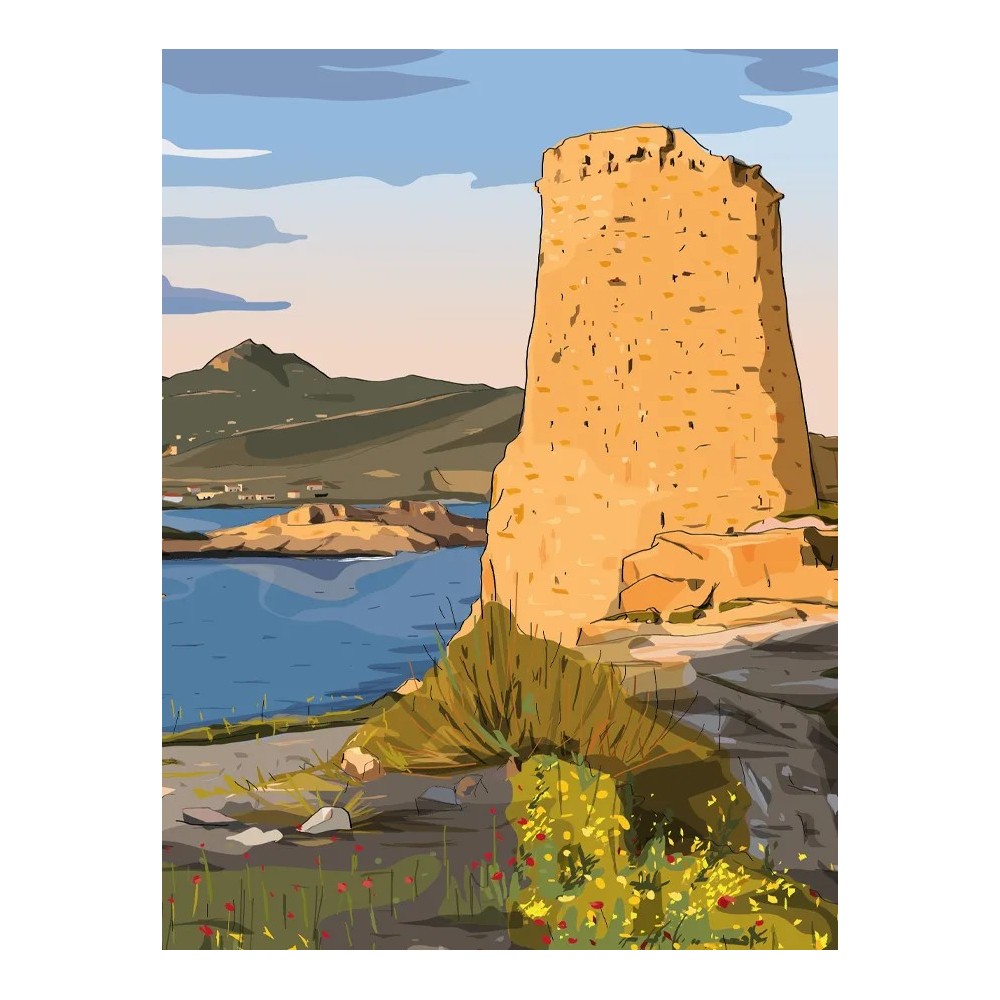 La Tour de la Pietra, témoin du passé, veille majestueusement sur la mer et l'Île Rousse