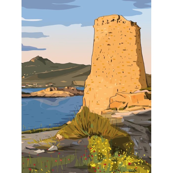 La Tour de la Pietra, témoin du passé, veille majestueusement sur la mer et l'Île Rousse