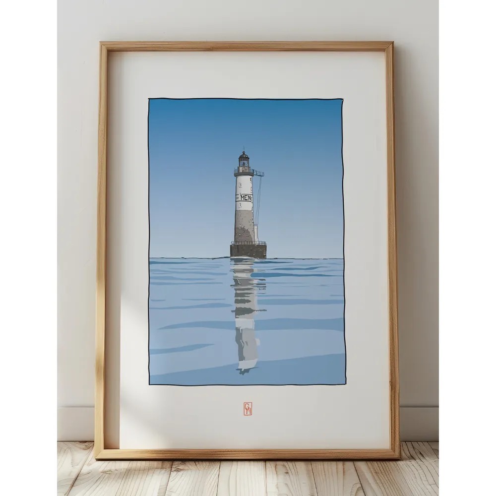 Illustration du Phare Ar-Men, chaussée de Sein. Copyright Gwendal Hasson