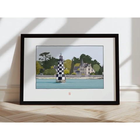 Illustration de la tourelle de la Perdrix, Loctudy