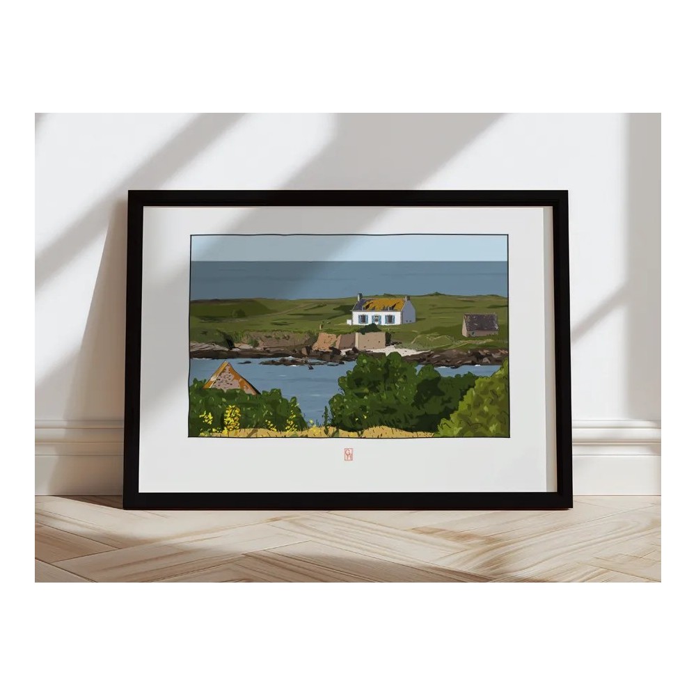 Illustration de l'île de Raguenez, Névez