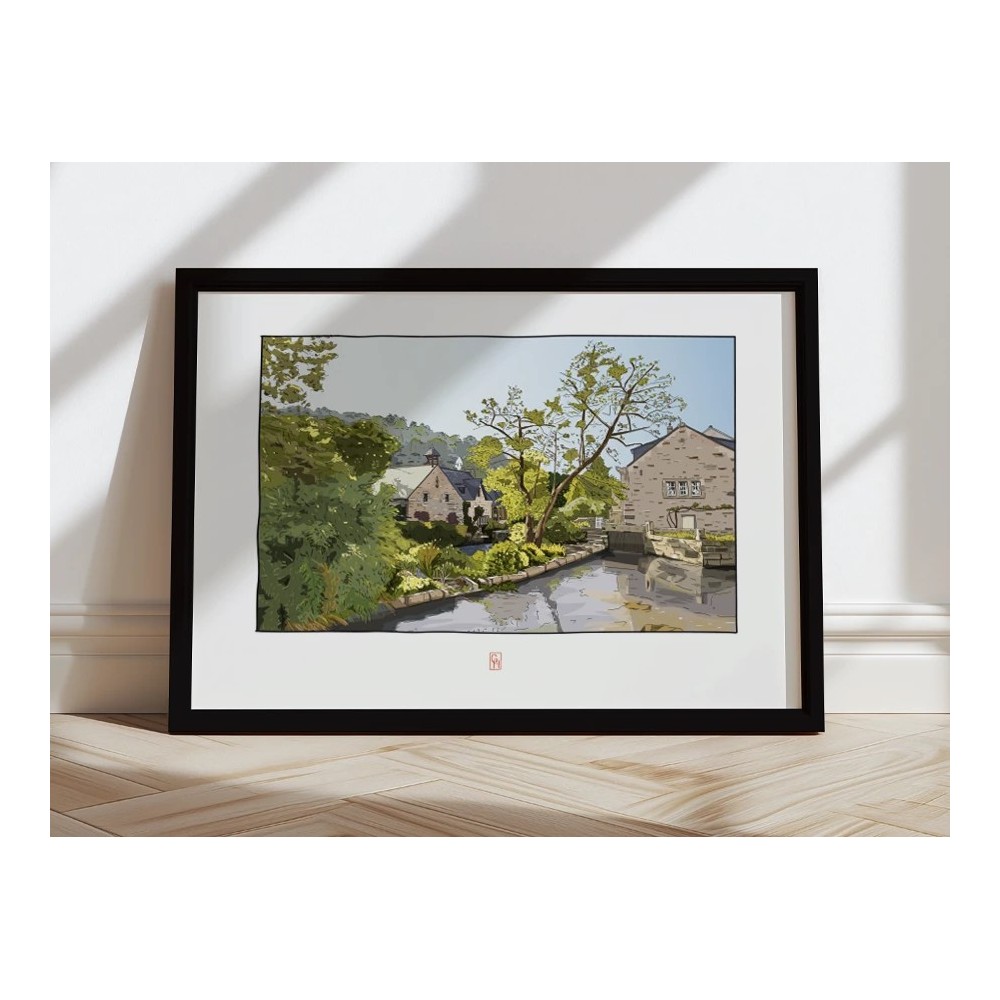 Illustration du Moulin de Rosmadec, Pont-Aven, Finistère