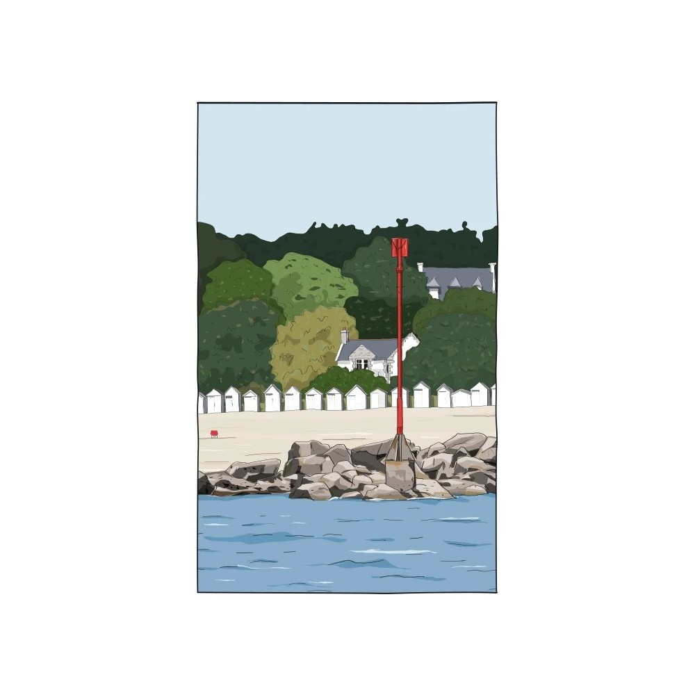 Les cabines de Port-Manech à Névez