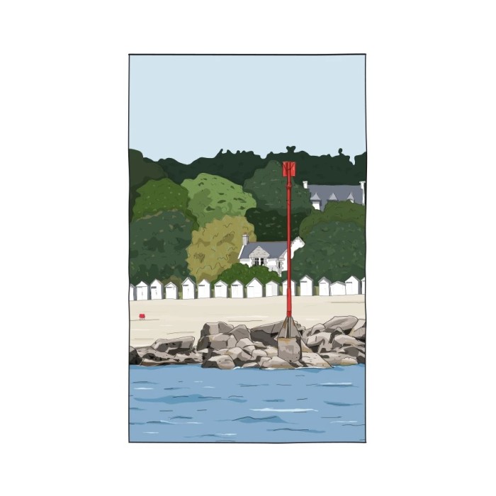 Les cabines de Port-Manech à Névez