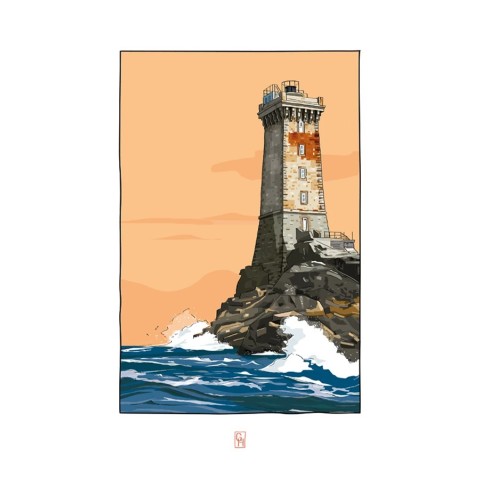 Illustration du phare de la Vieille, raz de Sein 2