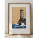 Illustration du phare de la Vieille, raz de Sein