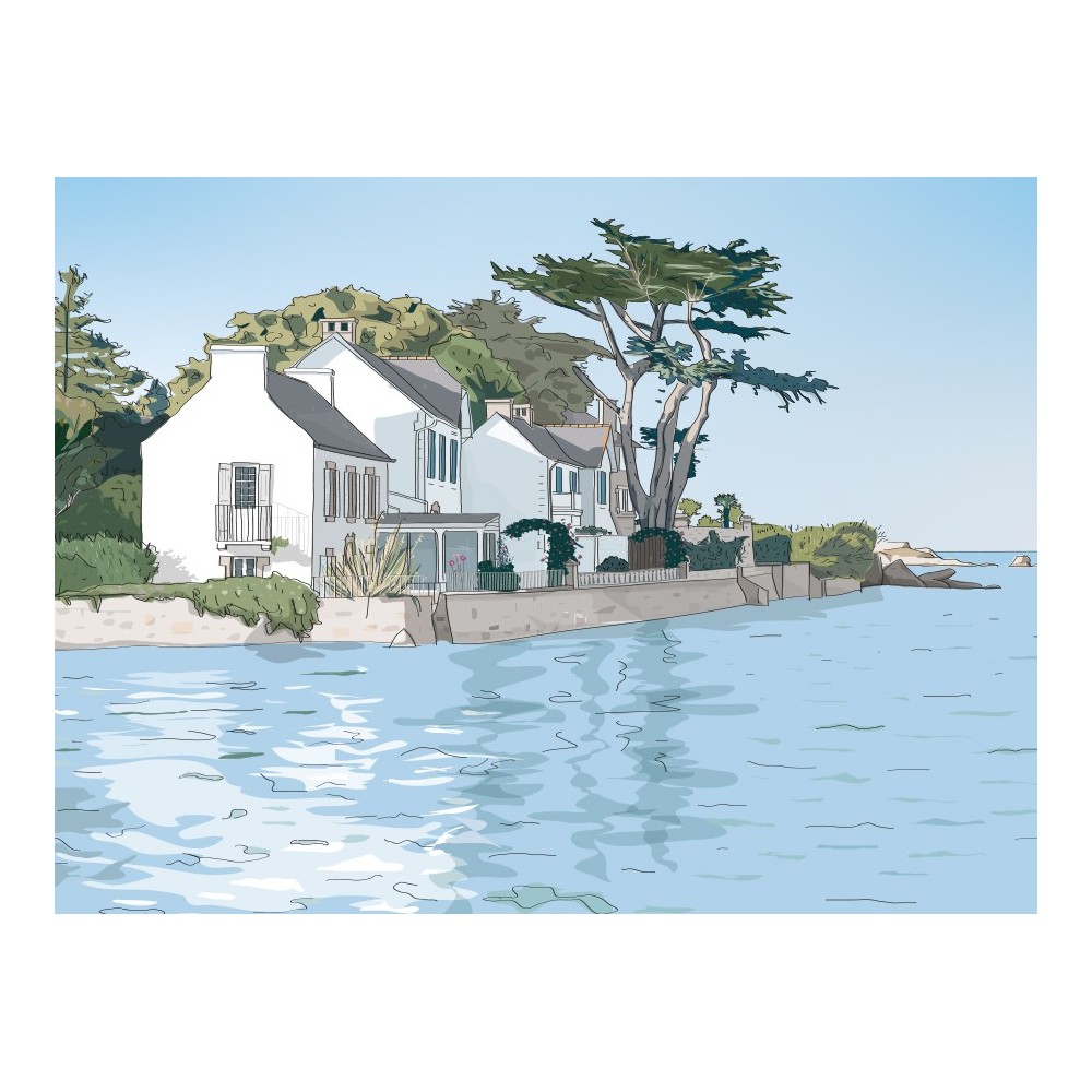 Brignogan-Plages à marée haute