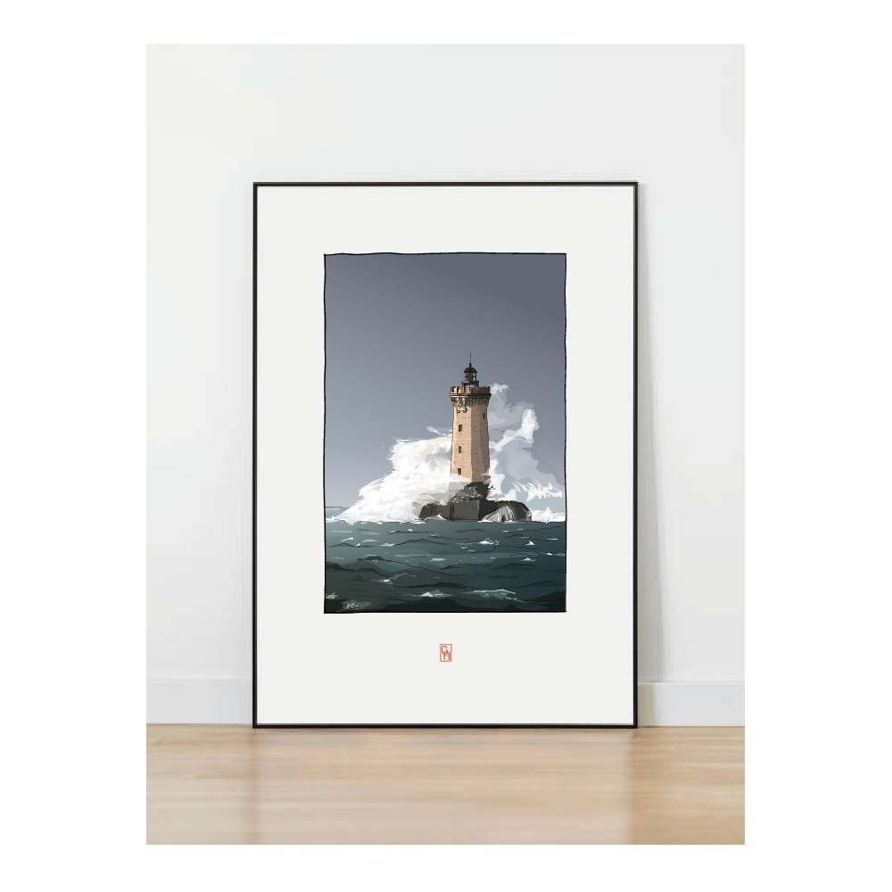 Illustration du Phare du Four, Pointe du Raz